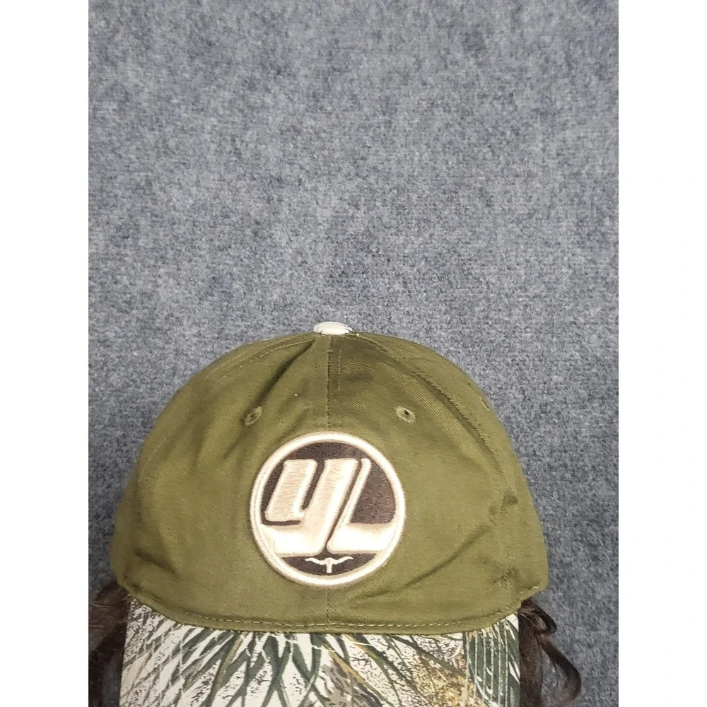 GameGuard Outdoors Hat Men OS Olive Green Embroidered Logo Camo Bill Hunting Cap